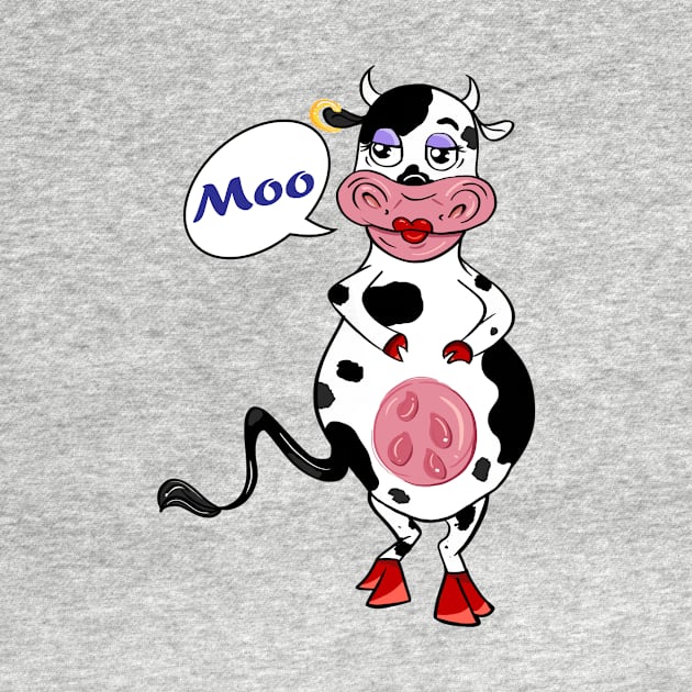 lady cow by MmzArtwork